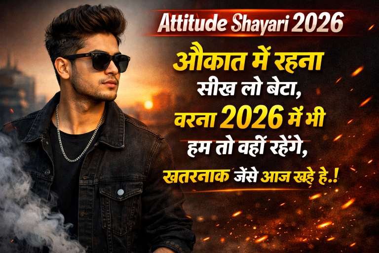 Latest Attitude Shayari In Hindi 2026